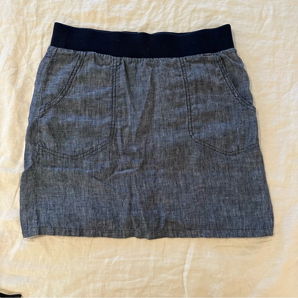 Toad&Co Blue Mini Skirt